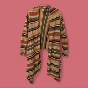 Ralph Lauren Striped Boho Cardigan Duster Large Xl